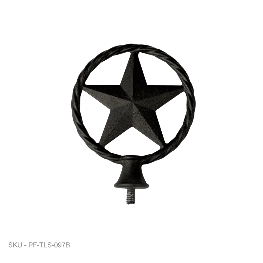 Post Caps Accent Finials - Texas Star Lasso