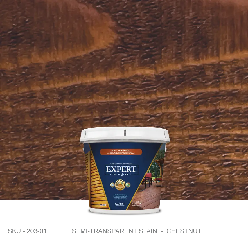 EXPERT Stain & Seal | Semi-Transparent Wood Stain & Sealer