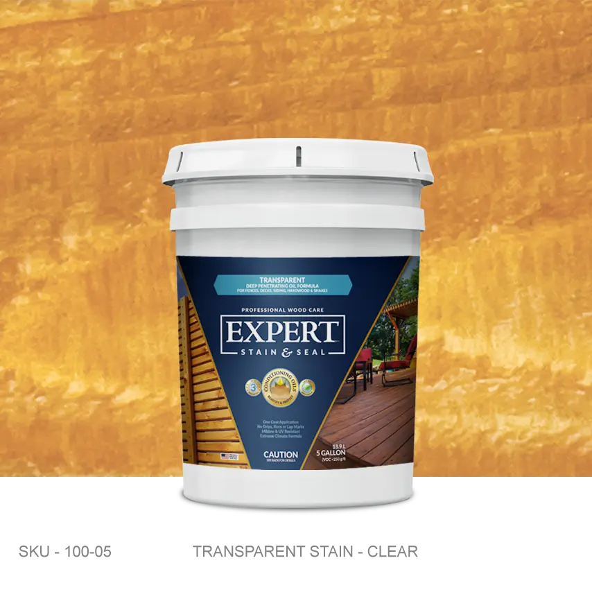 EXPERT Stain & Seal | Clear Fence, Deck, and Wood Stain & Sealer