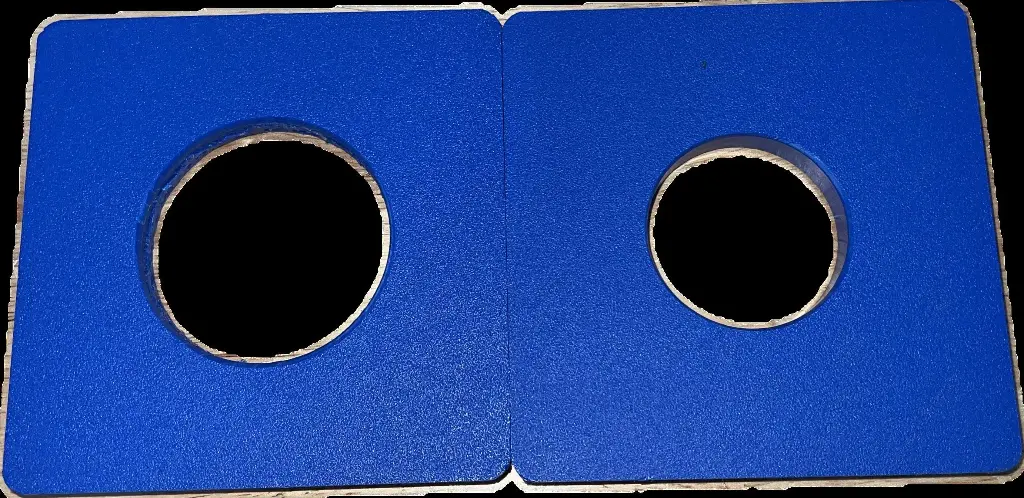 5x5 Vinyl Ranch Rail Donuts for 2-3/8" & 1-7/8" Round Steel Posts