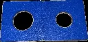 5x5 Vinyl Ranch Rail Donuts for 2-3/8" & 1-7/8" Round Steel Posts