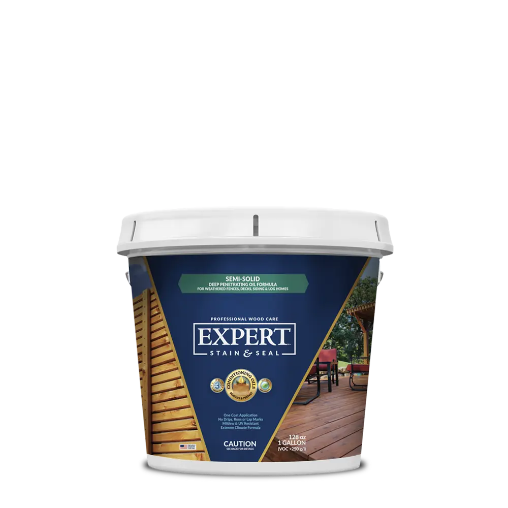 EXPERT Stain & Seal | Semi-Solid Fence, Deck and Wood Stain & Sealer