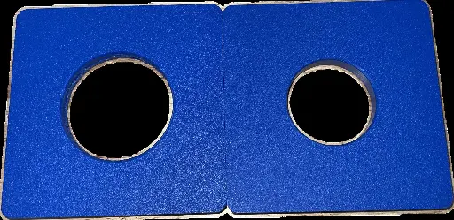 5x5 Vinyl Ranch Rail Donuts for 2-3/8" & 1-7/8" Round Steel Posts